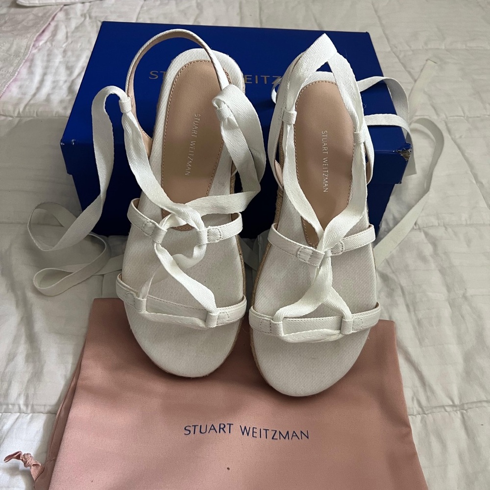 Stuart Weitzman Espadrille Flat Sandal